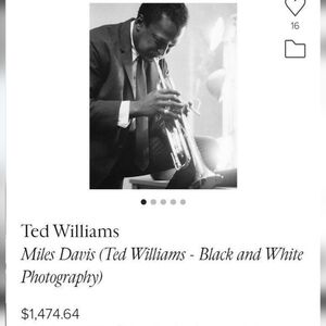 Miles Davis Poster 1956 24x36 Ted Williams Photography At The Civic Opera House